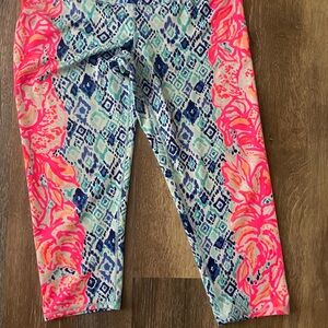 Lilly Pulitzer Pink and Blue Patterned Leggings